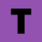 Ruban d'étiquetage compatible Brother Btag-F31 noir sur violet 12mm