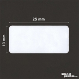 Étiquettes compatibles amovibles Dymo 11353, 13 x 25 mm, 1000 étiquettes