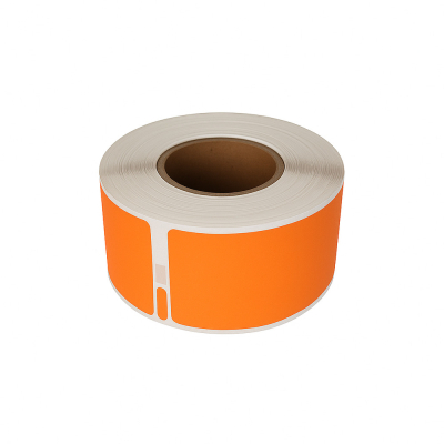 Étiquettes compatibles Dymo 99010, orange, 28 x 89 mm, 130 étiquettes