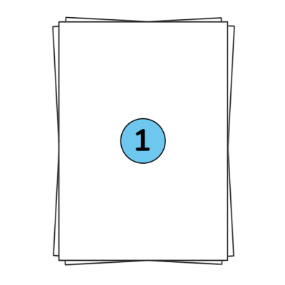 Étiquettes en planches A4 210 x 296 mm, 100 étiquettes