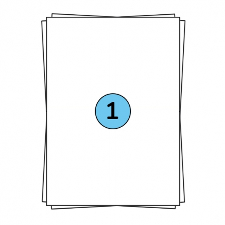 Étiquettes en planches A4 210 x 296 mm, 100 étiquettes