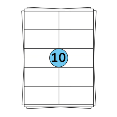 Étiquettes en planches A4 105 x 57 mm, 1 000 étiquettes