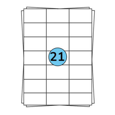 Étiquettes en planches A4 70 x 42 mm, 2 100 étiquettes