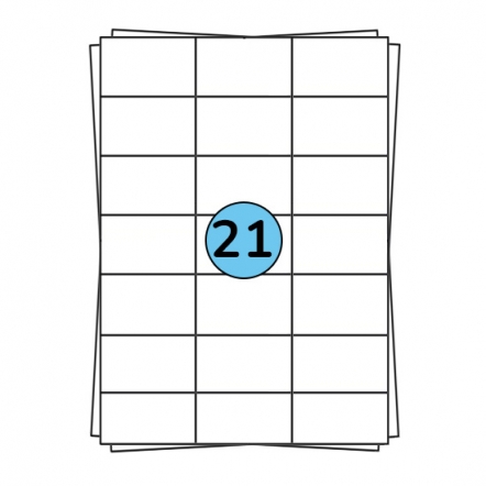 Étiquettes en planches A4 70 x 42 mm, 2 100 étiquettes