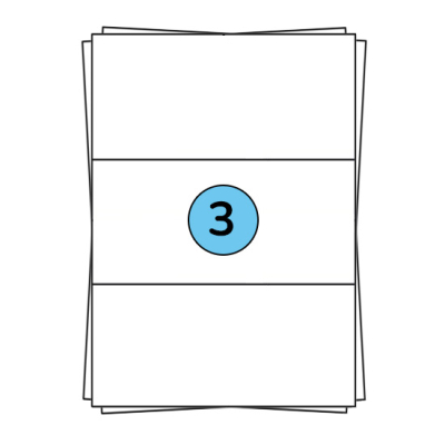 Étiquettes en planches A4 210 x 99 mm, 300 étiquettes