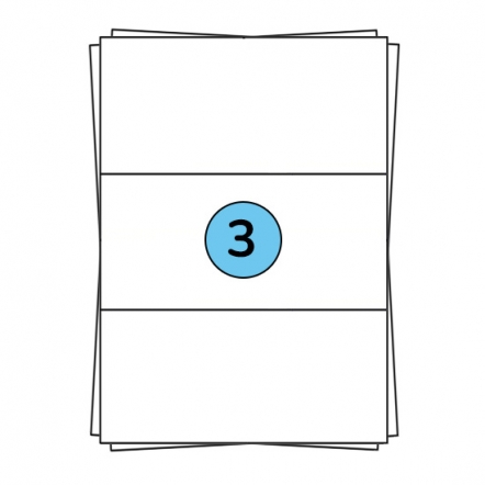 Étiquettes en planches A4 210 x 99 mm, 300 étiquettes