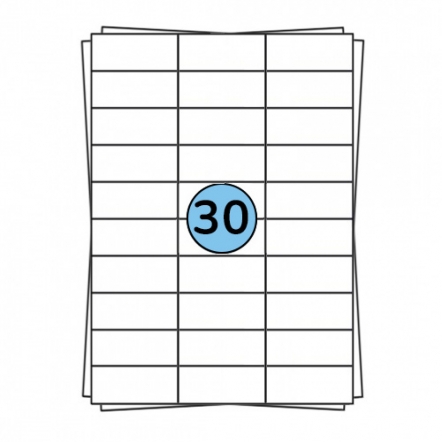 Étiquettes en planches A4 70 x 30 mm, 3 000 étiquettes
