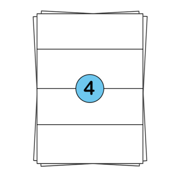 Étiquettes en planches A4