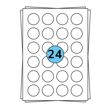 Étiquettes en planches A4