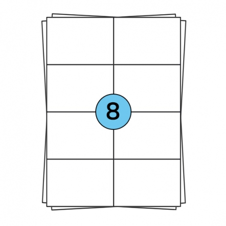 Étiquettes en planches A4 105 x 74 mm, 800 étiquettes